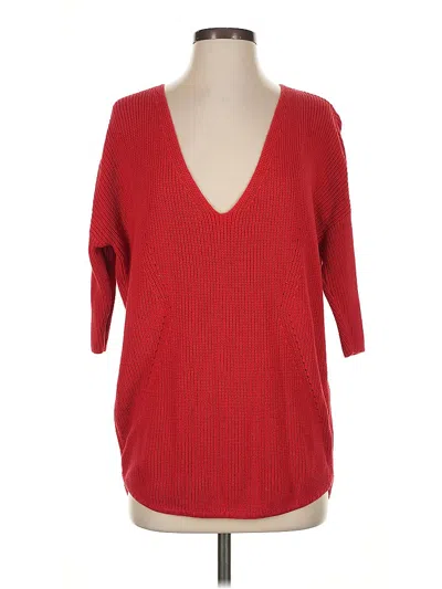 Pre-owned Express Pullover Sweater In Red