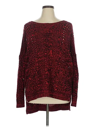 Pre-owned Express Pullover Sweater In Red