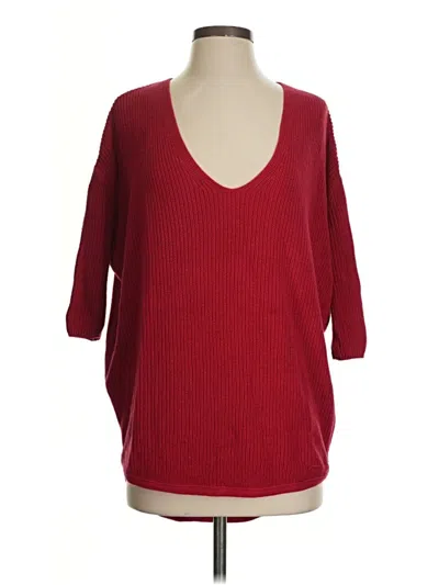 Pre-owned Express Pullover Sweater In Red