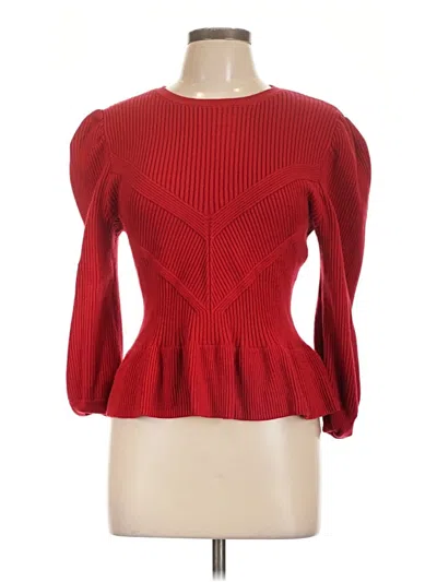 Pre-owned Express Pullover Sweater In Red