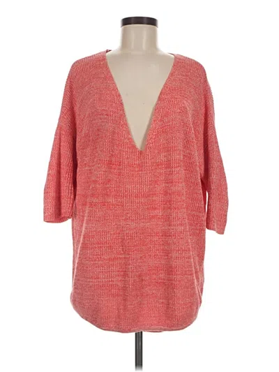 Pre-owned Express Pullover Sweater In Red