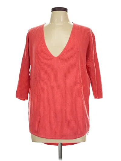 Pre-owned Express Pullover Sweater In Red