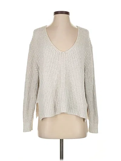 Pre-owned Express Pullover Sweater In Silver