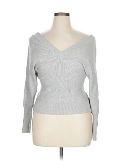 Pre-owned Express Pullover Sweater In Silver