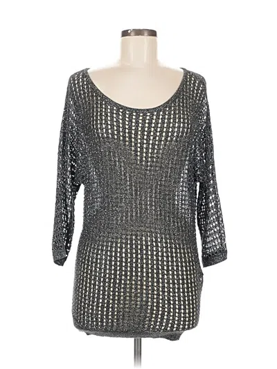 Pre-owned Express Pullover Sweater In Silver