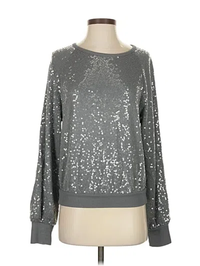 Pre-owned Express Pullover Sweater In Silver