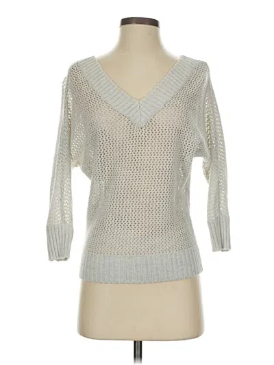 Pre-owned Express Pullover Sweater In Silver