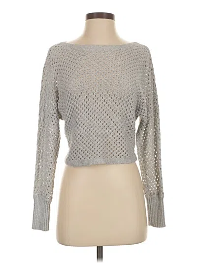 Pre-owned Express Pullover Sweater In Silver