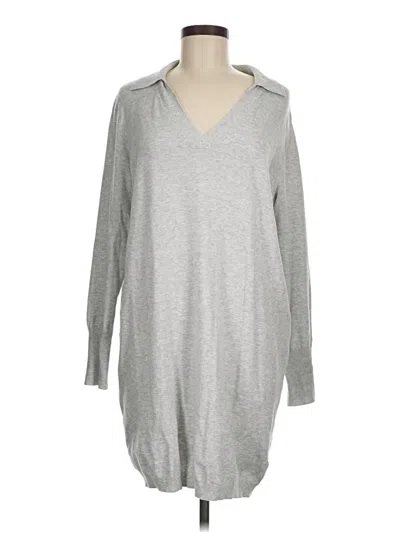 Pre-owned Express Pullover Sweater In Silver