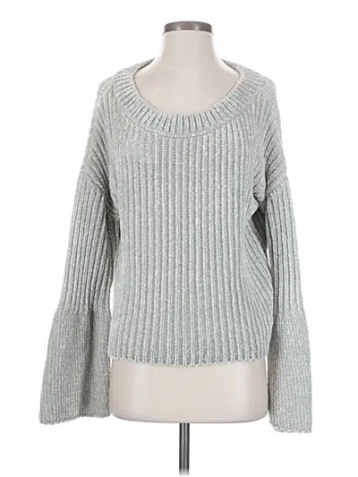 Pre-owned Express Pullover Sweater In Silver