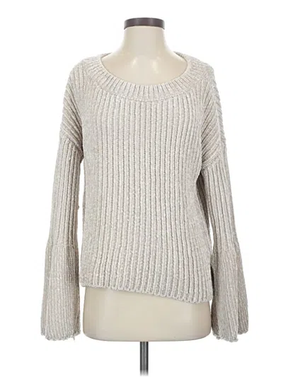 Pre-owned Express Pullover Sweater In Silver