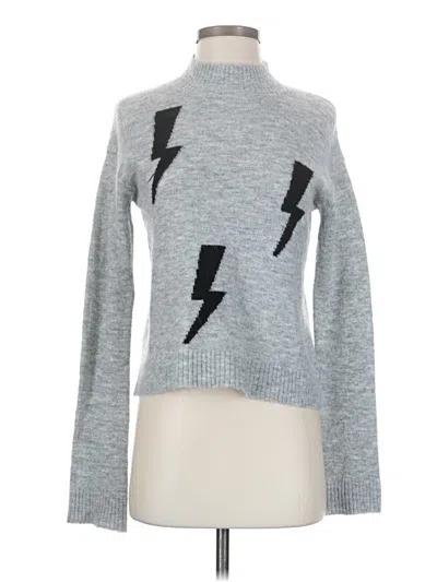 Pre-owned Express Pullover Sweater In Silver