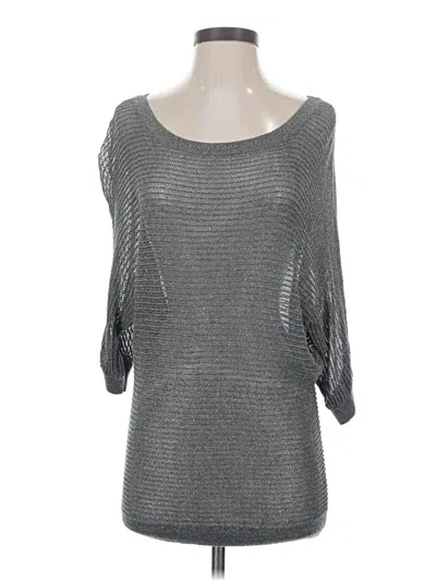 Pre-owned Express Pullover Sweater In Silver