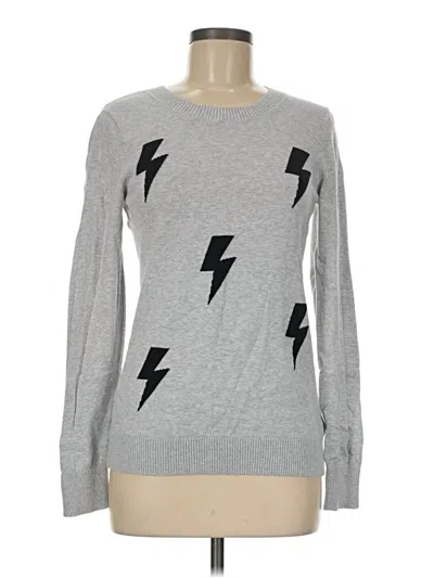 Pre-owned Express Pullover Sweater In Silver