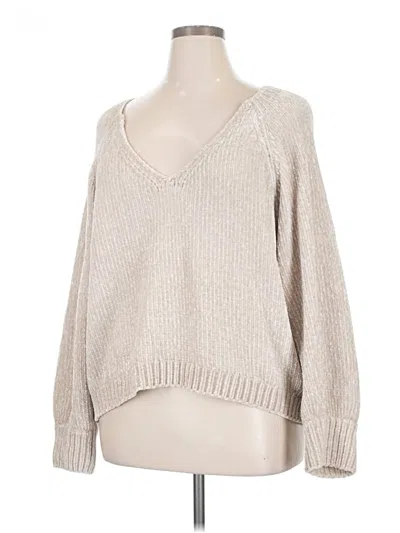 Pre-owned Express Pullover Sweater In Silver