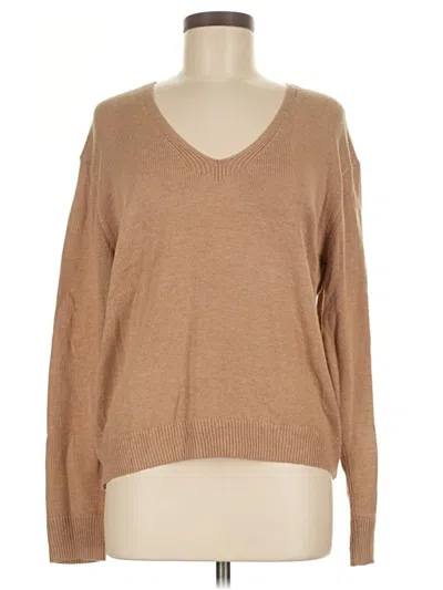 Pre-owned Express Pullover Sweater In Tan
