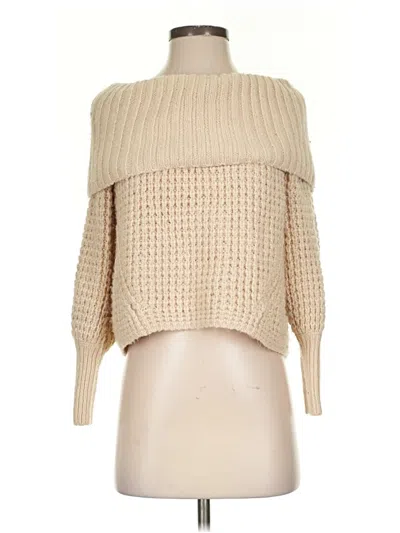 Pre-owned Express Pullover Sweater In Tan