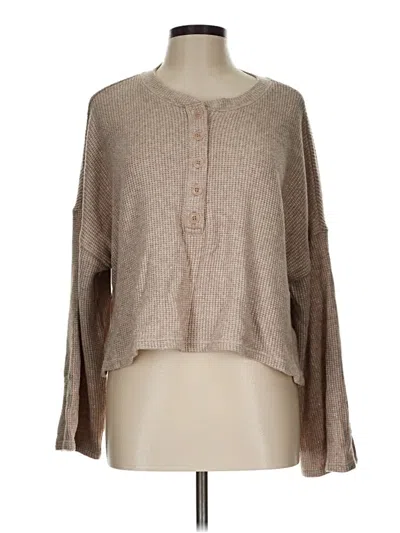 Pre-owned Express Pullover Sweater In Tan