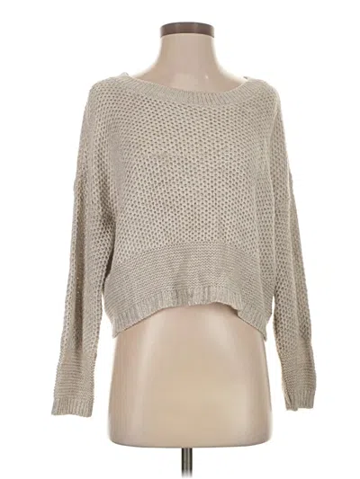 Pre-owned Express Pullover Sweater In Tan