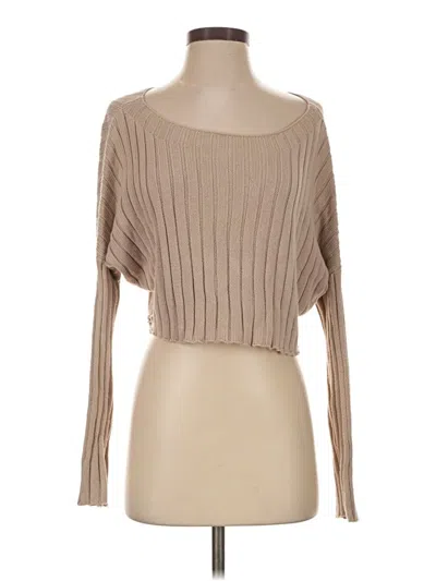 Pre-owned Express Pullover Sweater In Tan