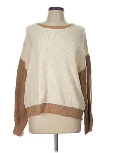 Pre-owned Express Pullover Sweater In Tan