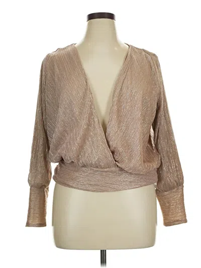 Pre-owned Express Pullover Sweater In Tan