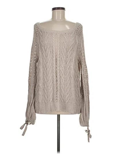 Pre-owned Express Pullover Sweater In Tan