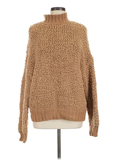 Pre-owned Express Pullover Sweater In Tan