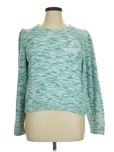 Pre-owned Express Pullover Sweater In Teal