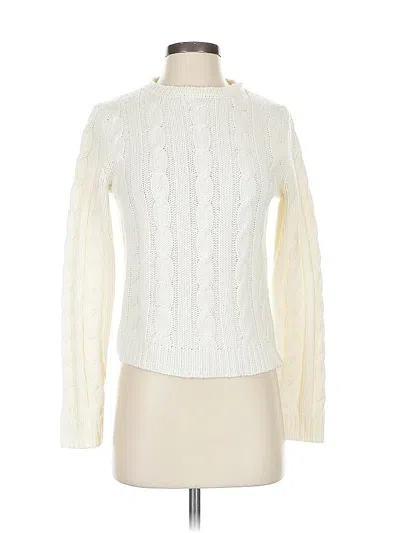 Pre-owned Express Pullover Sweater In White