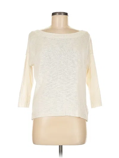 Pre-owned Express Pullover Sweater In White