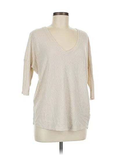 Pre-owned Express Pullover Sweater In White