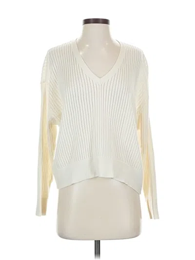 Pre-owned Express Pullover Sweater In White