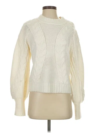 Pre-owned Express Pullover Sweater In White