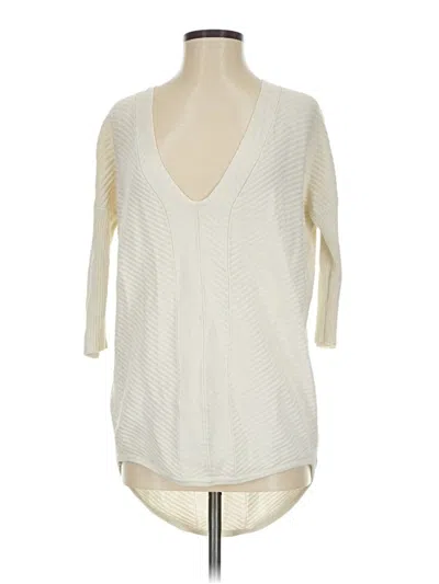 Pre-owned Express Pullover Sweater In White