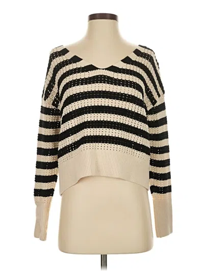 Pre-owned Express Pullover Sweater In White