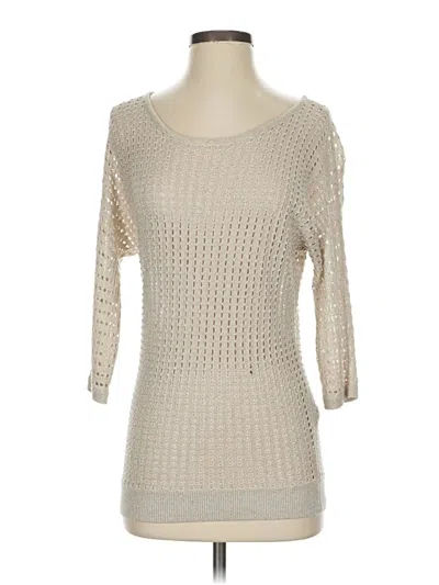 Pre-owned Express Pullover Sweater In White