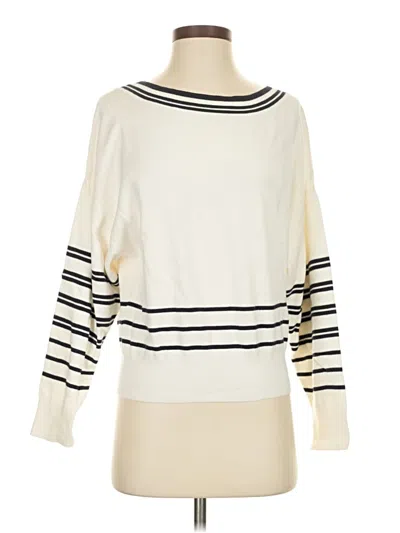 Pre-owned Express Pullover Sweater In White