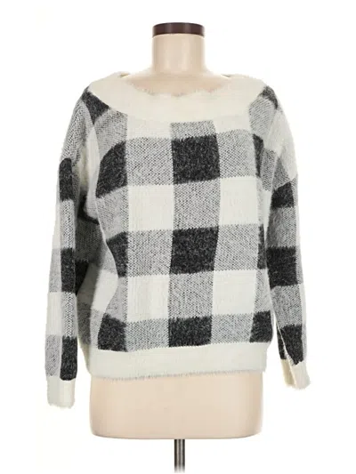 Pre-owned Express Pullover Sweater In White