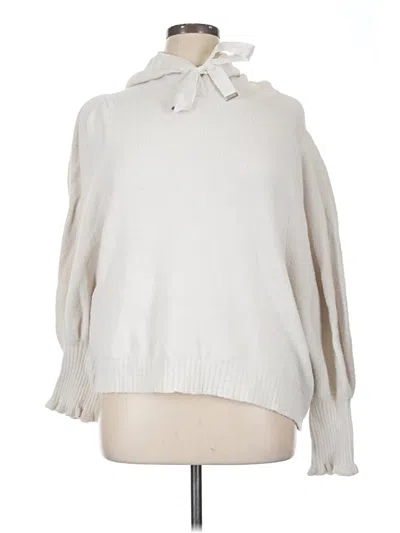Pre-owned Express Pullover Sweater In White