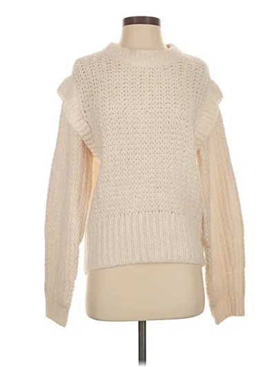 Pre-owned Express Pullover Sweater In White