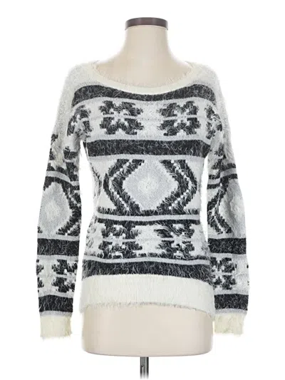Pre-owned Express Pullover Sweater In White