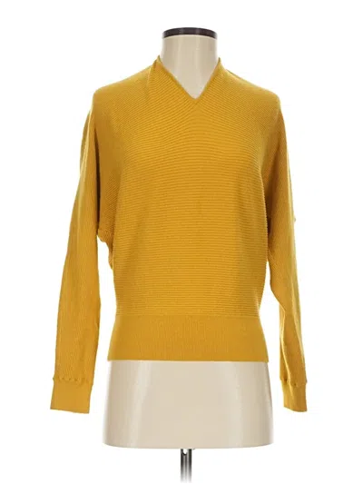 Pre-owned Express Pullover Sweater In Yellow