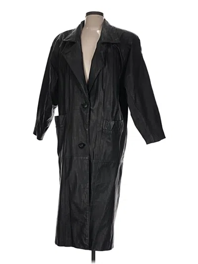 Pre-owned Express Raincoat In Black