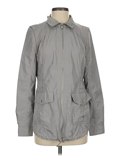 Pre-owned Express Raincoat In Gray