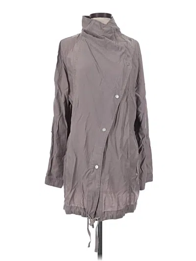 Pre-owned Express Raincoat In Gray