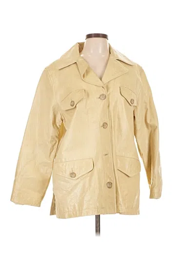 Pre-owned Express Raincoat In Yellow