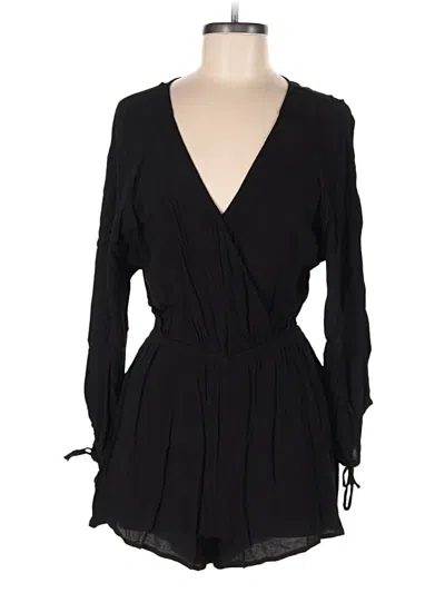 Pre-owned Express Romper In Black