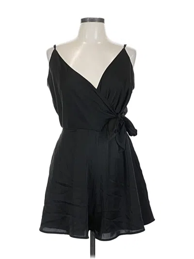 Pre-owned Express Romper In Black