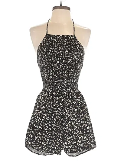 Pre-owned Express Romper In Black